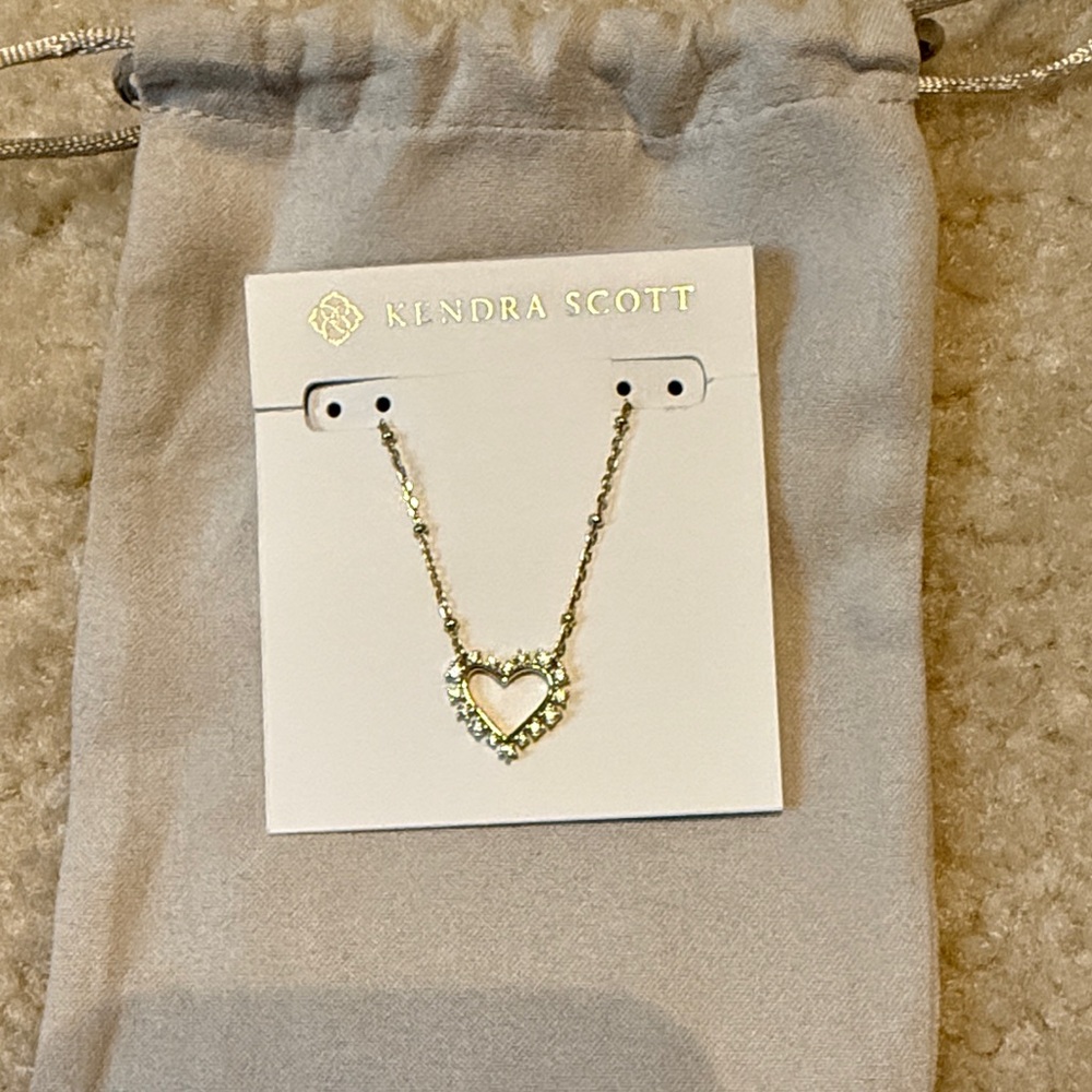 Kendra Scott Gold and Silver Heart Necklace